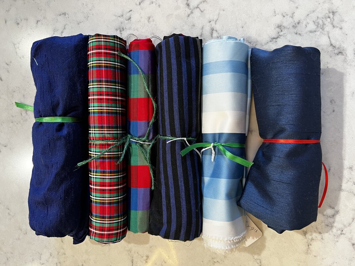 Fabric remnant bundle 3 silk/satin