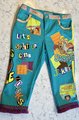 Scooby Doo tshirt patchwork upcycled crop pants