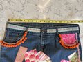 Obla di Beatles patchwork upcycled Jean skirt