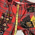 Red plaid fears patchwork upcycled pants
