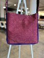 Ghostbusters Tshirt crossbody bag purple neon