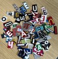 Upcycled letters for crafting