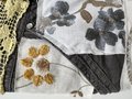 Embroidered patchwork linen pants