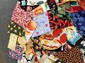 Food and drink fabric scraps 50 pieces