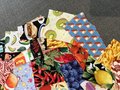Food and drink fabric scraps 50 pieces