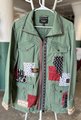Attack on Titan Captain Levi upcycled patchwork collage jacket