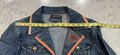 Butterfly patchwork collage Jean jacket