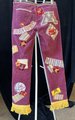 Minnesota Gophers upcycled patchwork collage jeans