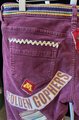 Minnesota Gophers upcycled patchwork collage jeans