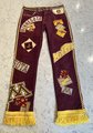 Minnesota Gophers upcycled patchwork collage jeans