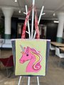 Pink unicorn tshirt market bag 