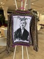 Marilyn tshirt patchwork collage upcycled Jean jacket