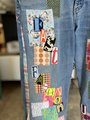 Fast fashion sucks patchwork jeans