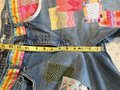 Fast fashion sucks patchwork jeans