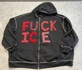 Fuck Ice sweatshirt red and black