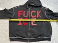 Fuck Ice sweatshirt red and black