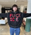 Fuck Ice sweatshirt red and black