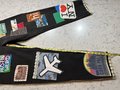 USA travel patchwork collage jeans