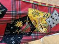 Red plaid fears patchwork upcycled pants