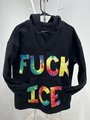 F*ck ice upcycled hoodie
