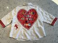 Cupid patchwork upcycled jacket white
