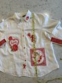 Cupid patchwork upcycled jacket white