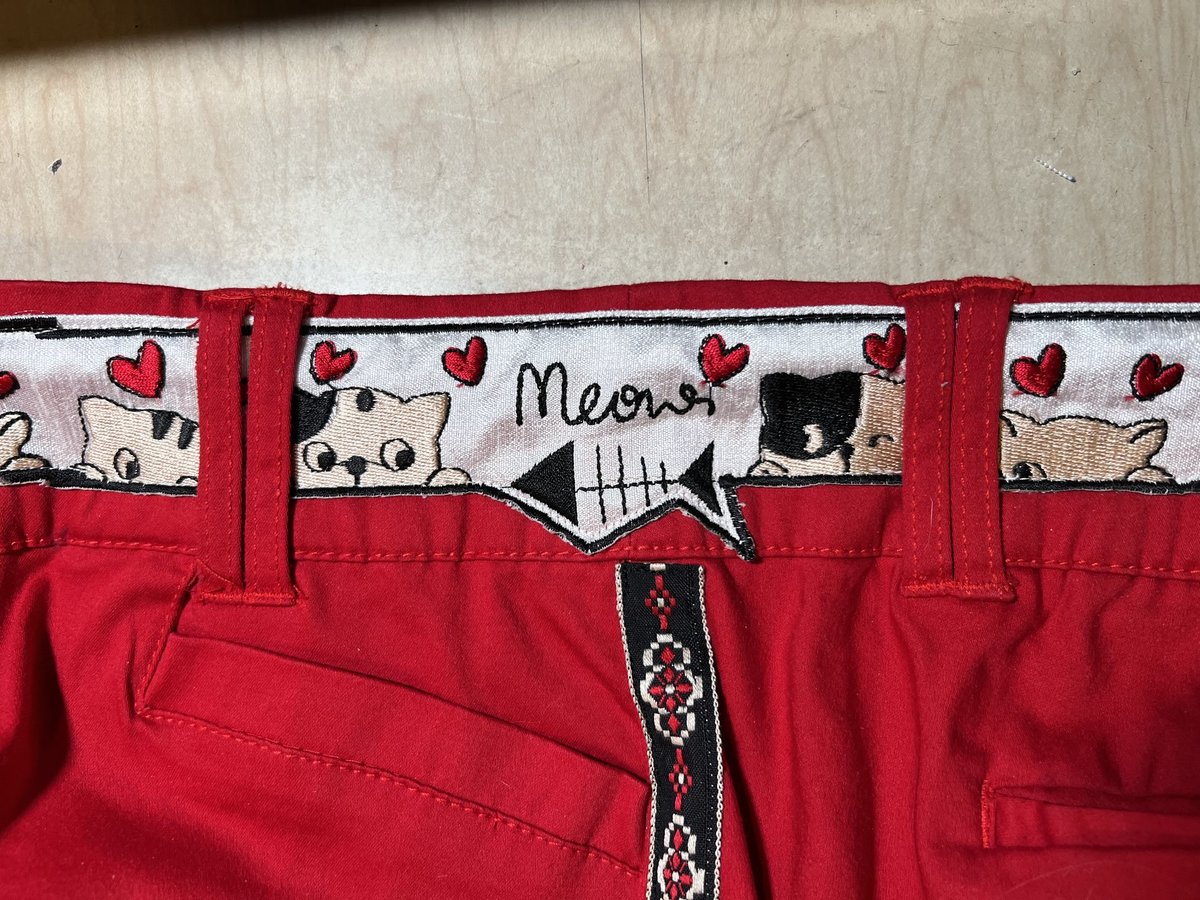 Cupid patchwork upcycled shorts