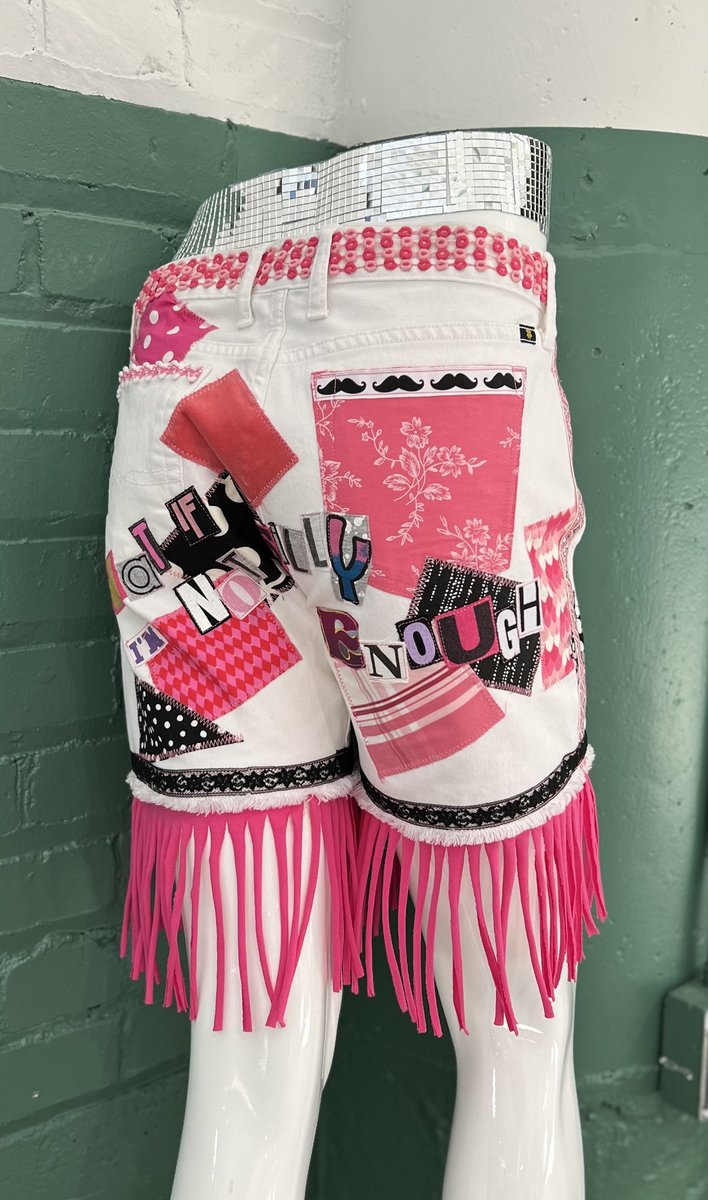 Not silly enough patchwork upcycled shorts