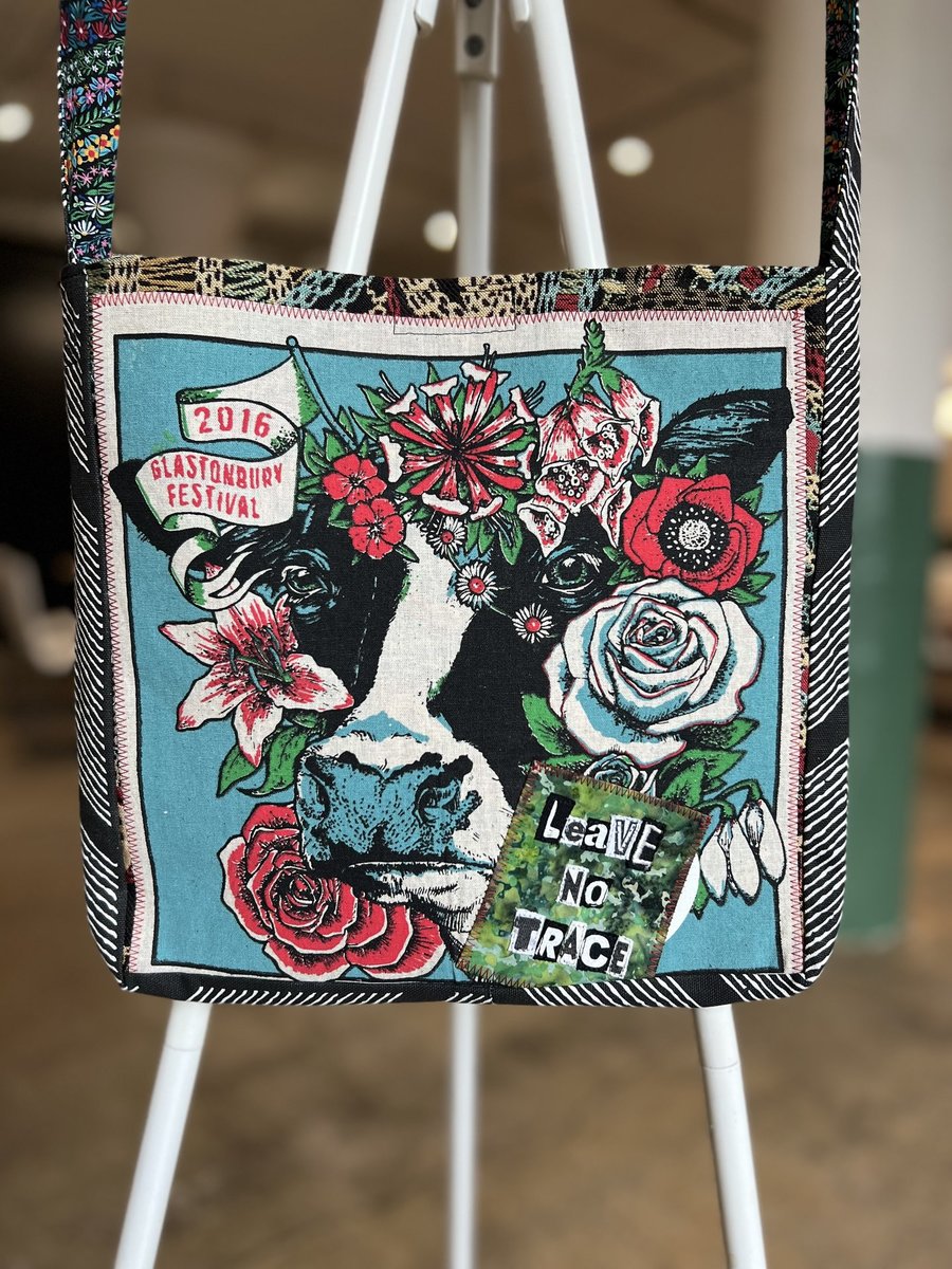Glastonbury 16 cow print crossbody bag