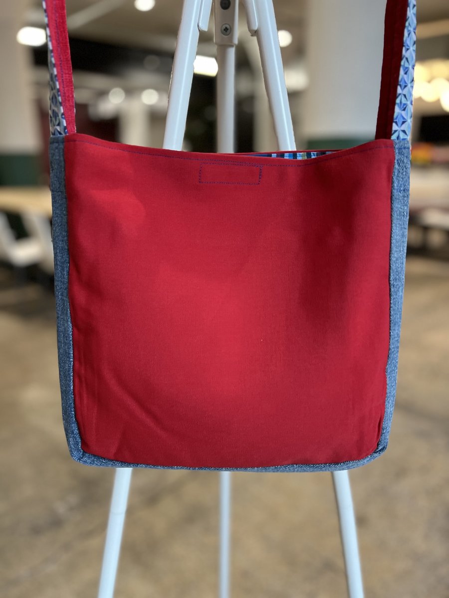 Mighty Mouse tshirt crossbody bag 