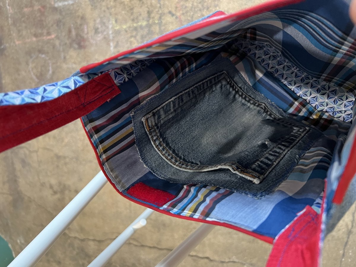 Mighty Mouse tshirt crossbody bag 