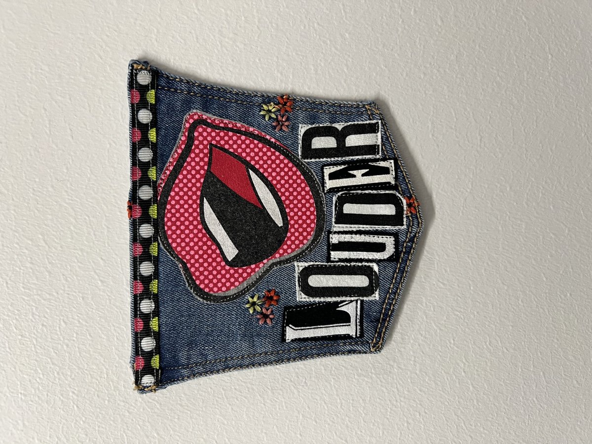 Louder art collage patch