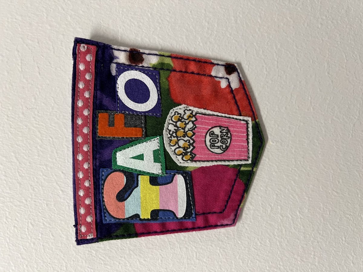 FAFO art collage patch