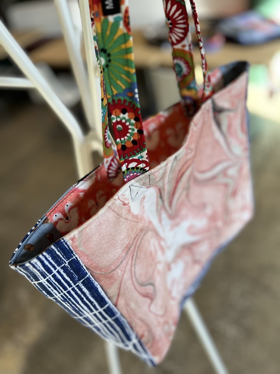 Magic forest patchwork market bag