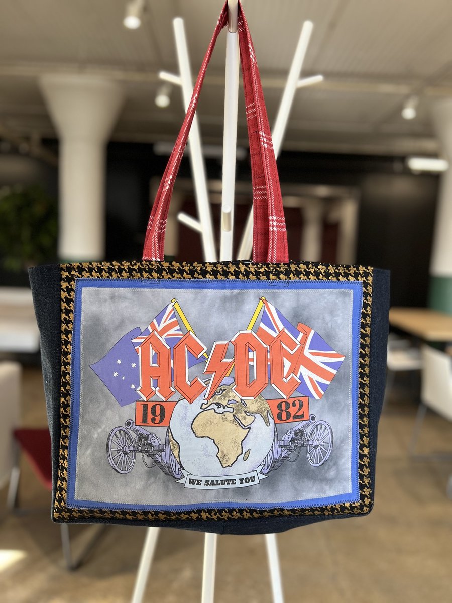 ACDC Tshirt market bag