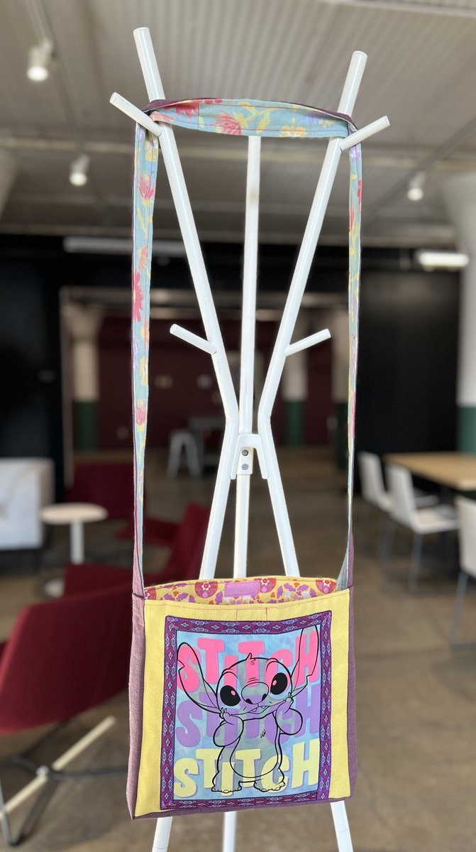 Stitch tshirt crossbody bag 