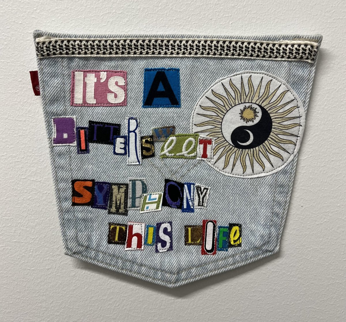 Bittersweet symphony art collage patch 