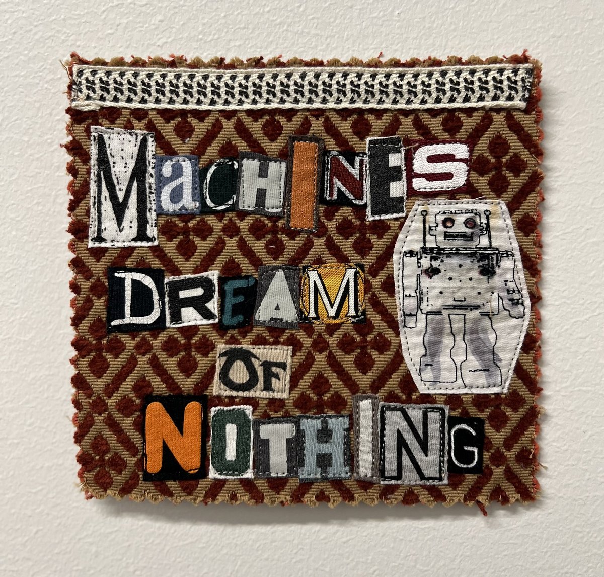 Machines art collage patch