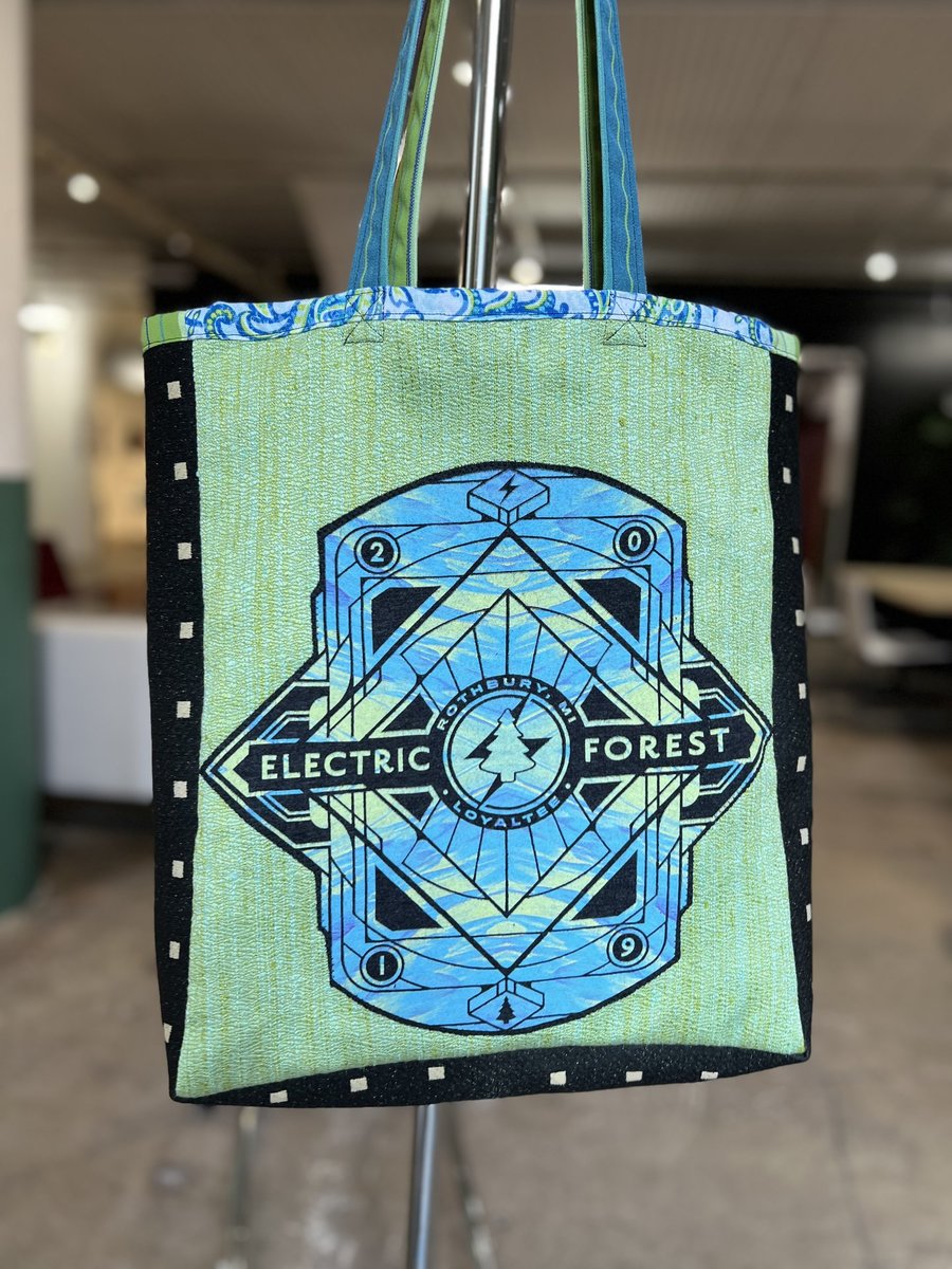 Electric Forest festival tshirt market bag