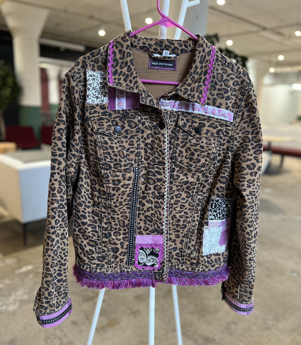 Marilyn tshirt patchwork collage upcycled Jean jacket