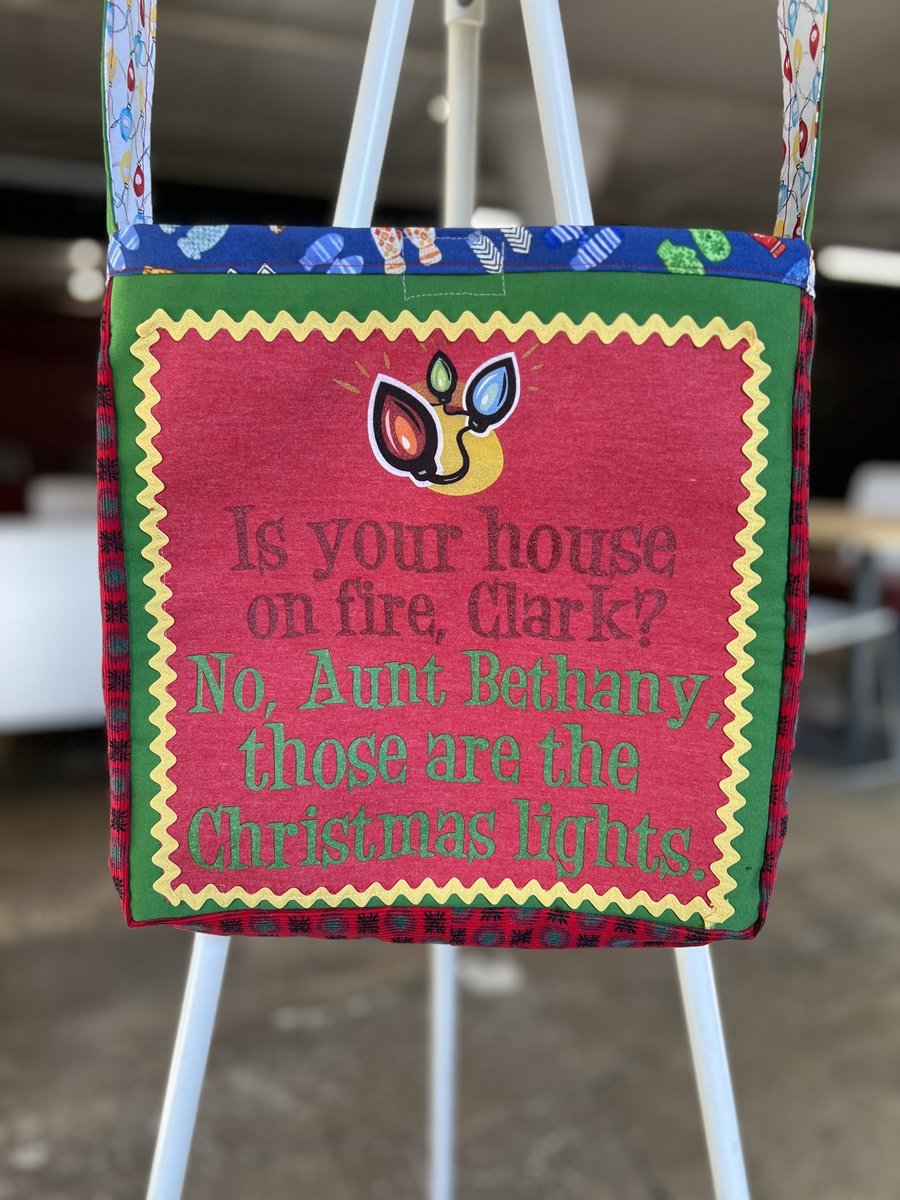 Christmas Vacation tshirt crossbody bag 