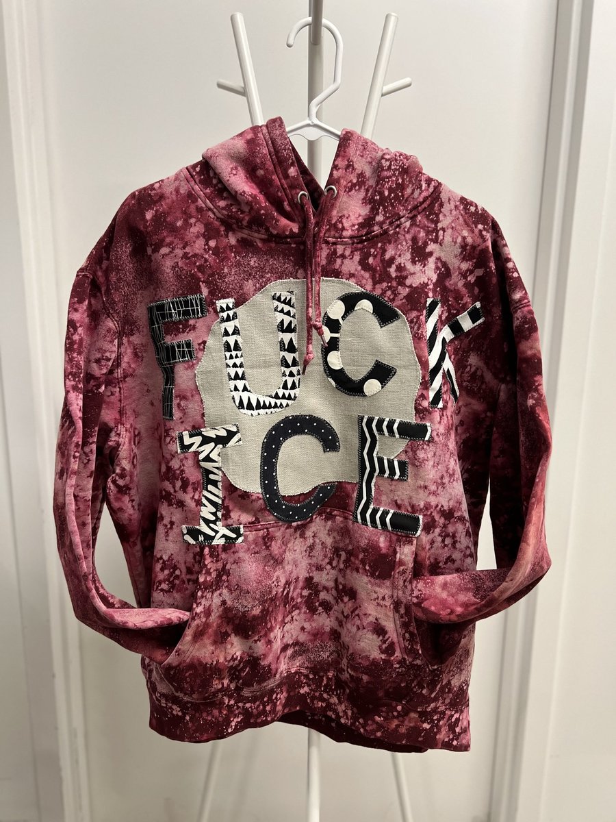 Fuck ice sweatshirt purple black