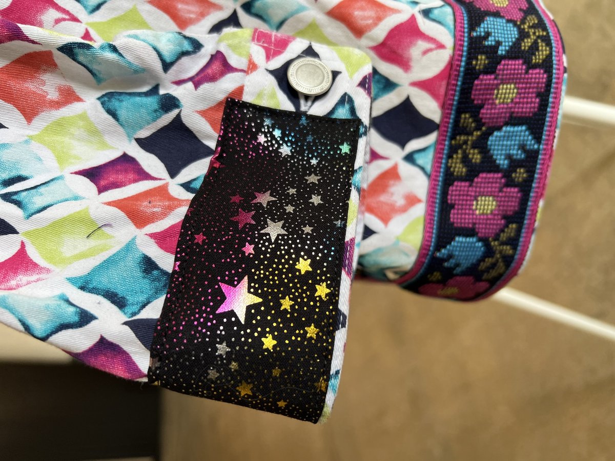 Doctor Who patchwork collage upcycled Jean jacket jewel tones