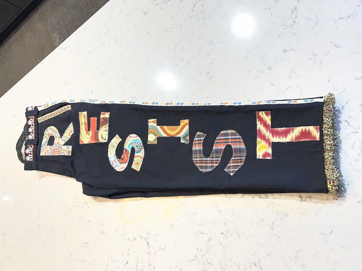 Resist patchwork collage pants