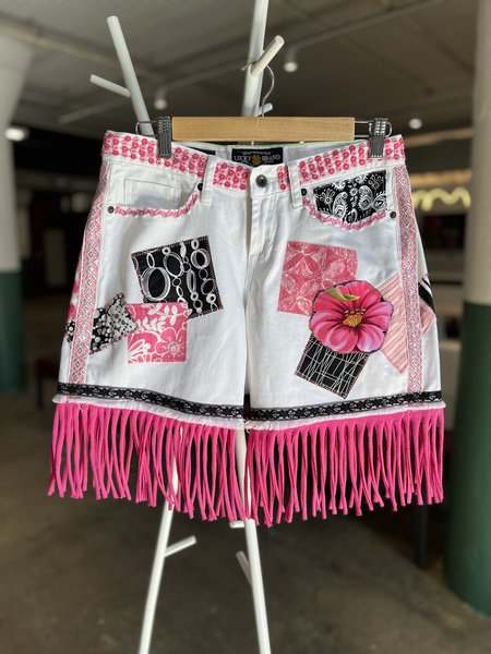 Not silly enough patchwork upcycled shorts