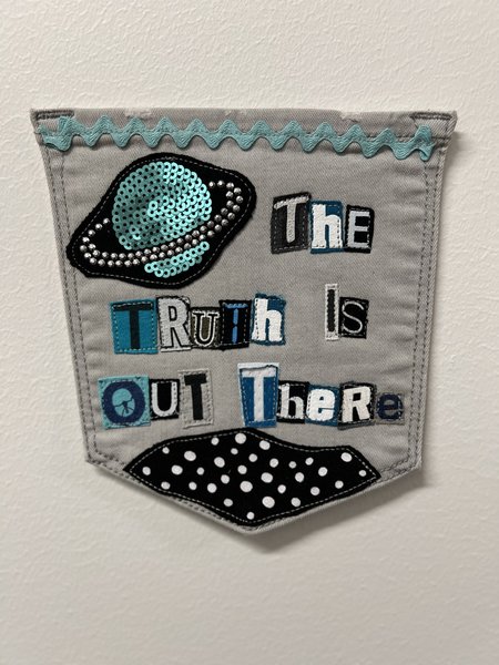 Truth is out there collage patch