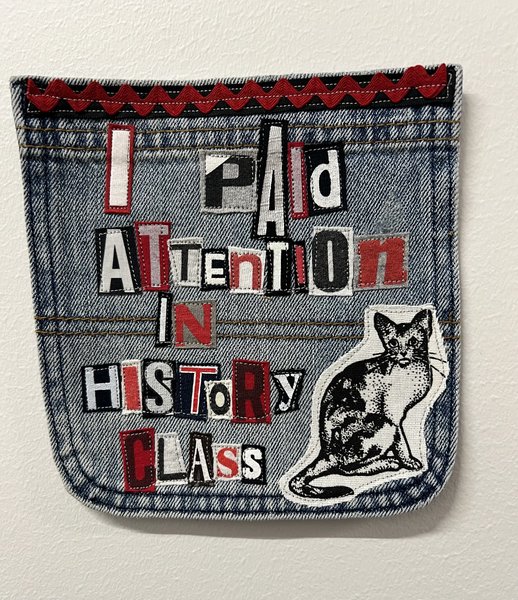 History class art collage patch