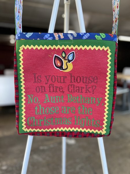 Christmas Vacation tshirt crossbody bag 